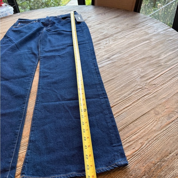 Mavi Victoria High-Rise Wide Leg Solid Deep Recycled Blue Relaxed Jeans 31/32 - Picture 6 of 10